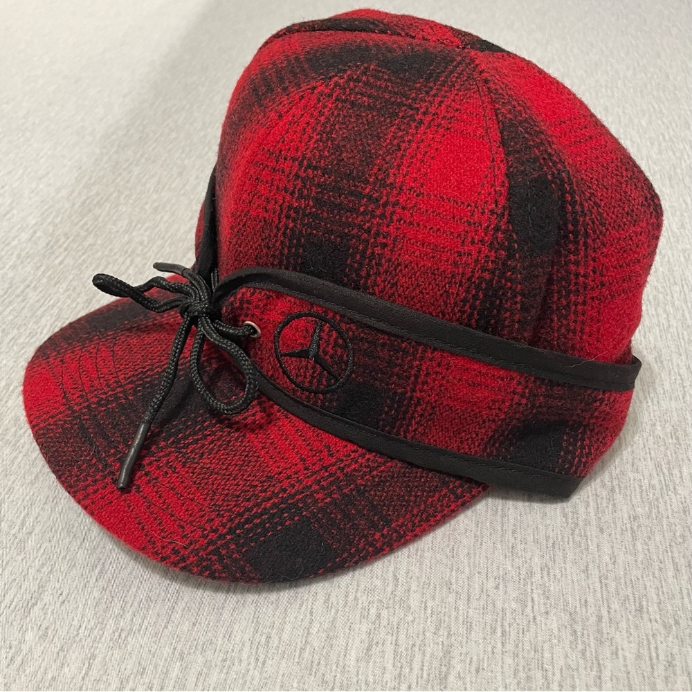 Mercedes Benz Red and Black Wool Cap.